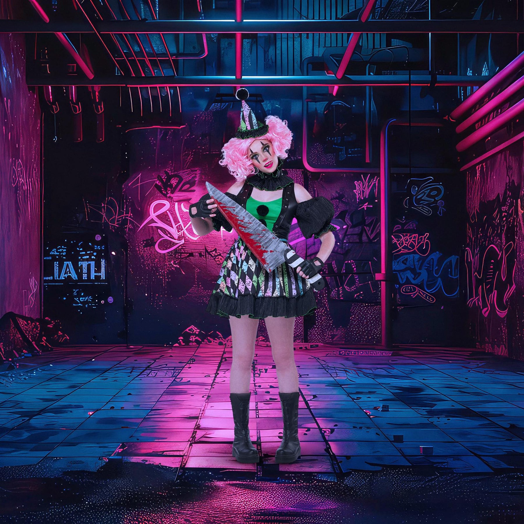 Womens Sweet But Psycho Costume