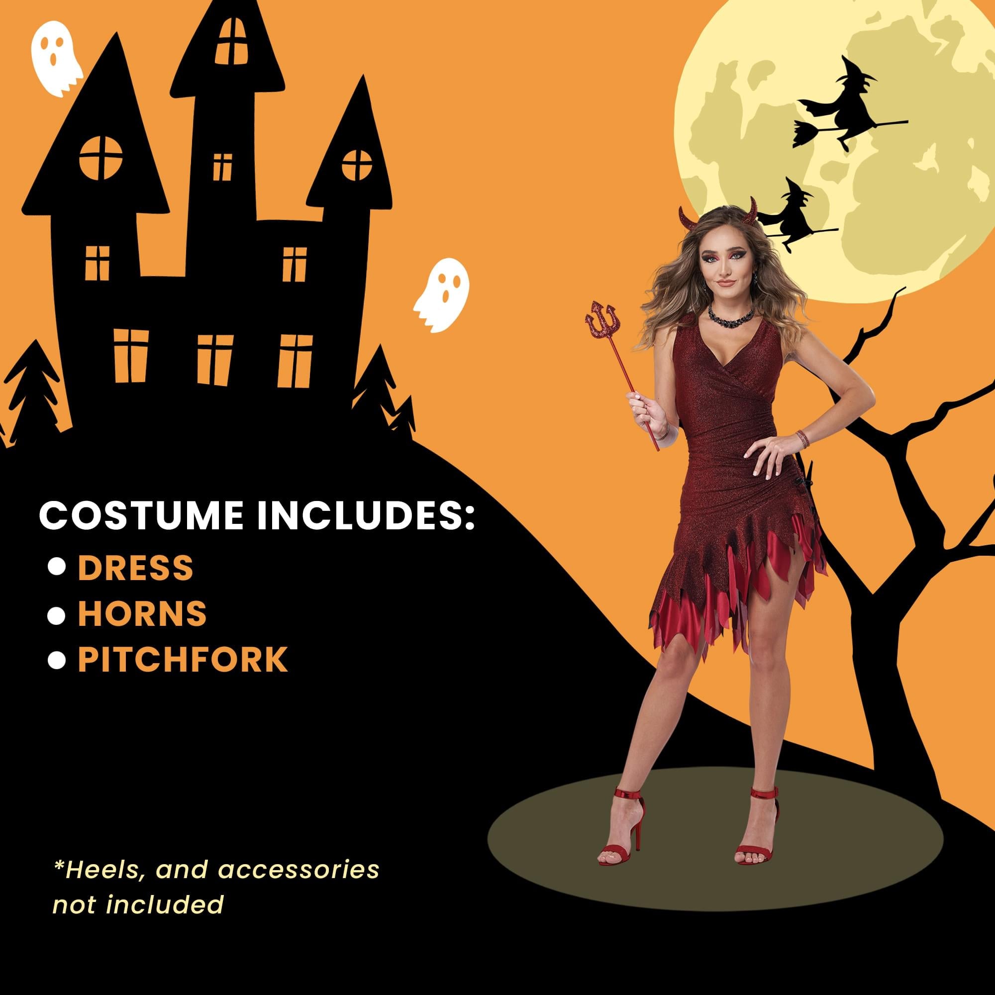 Womens Red-Hot & Sizzling Costume