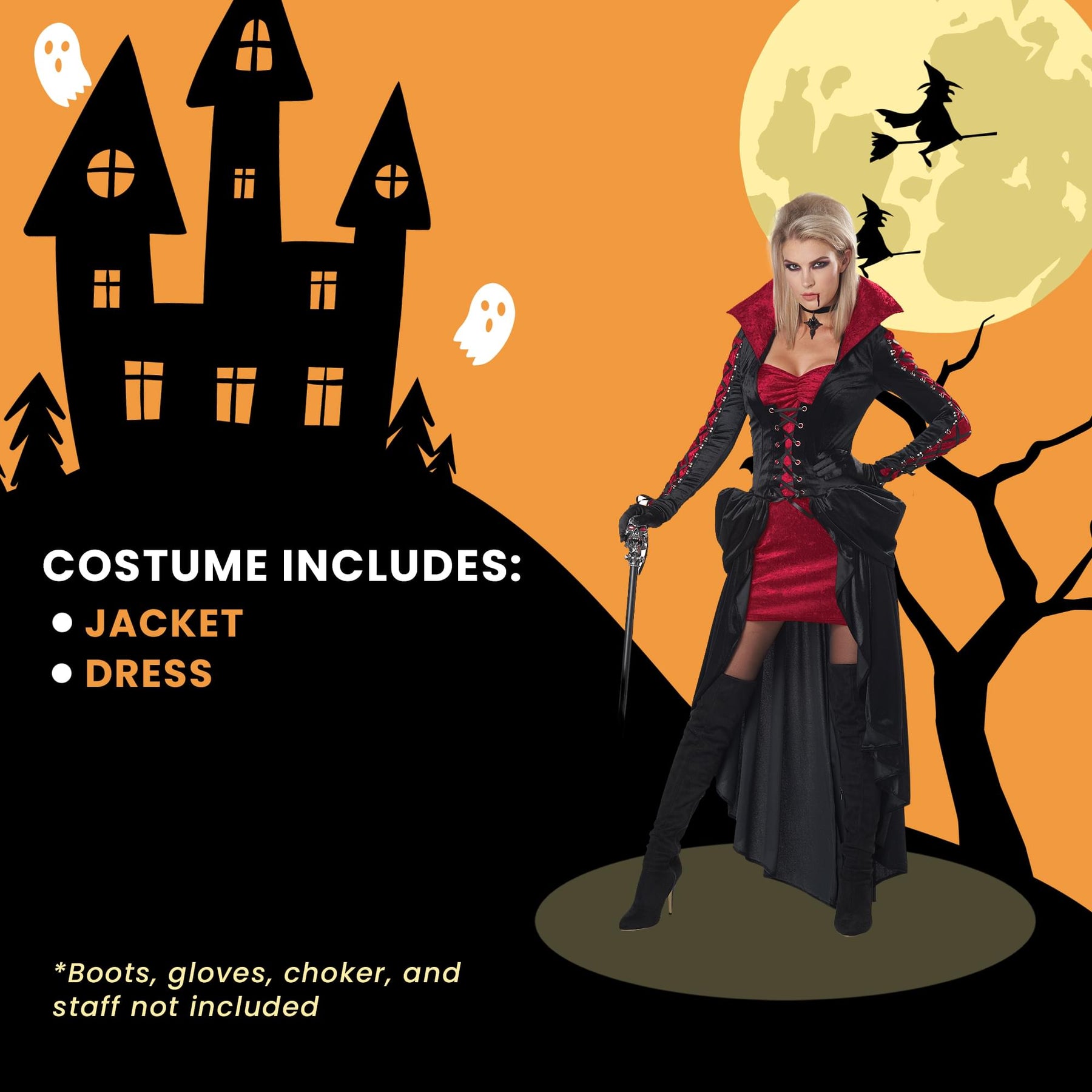 Bloodthirsty Vixen Adult Costume | Small