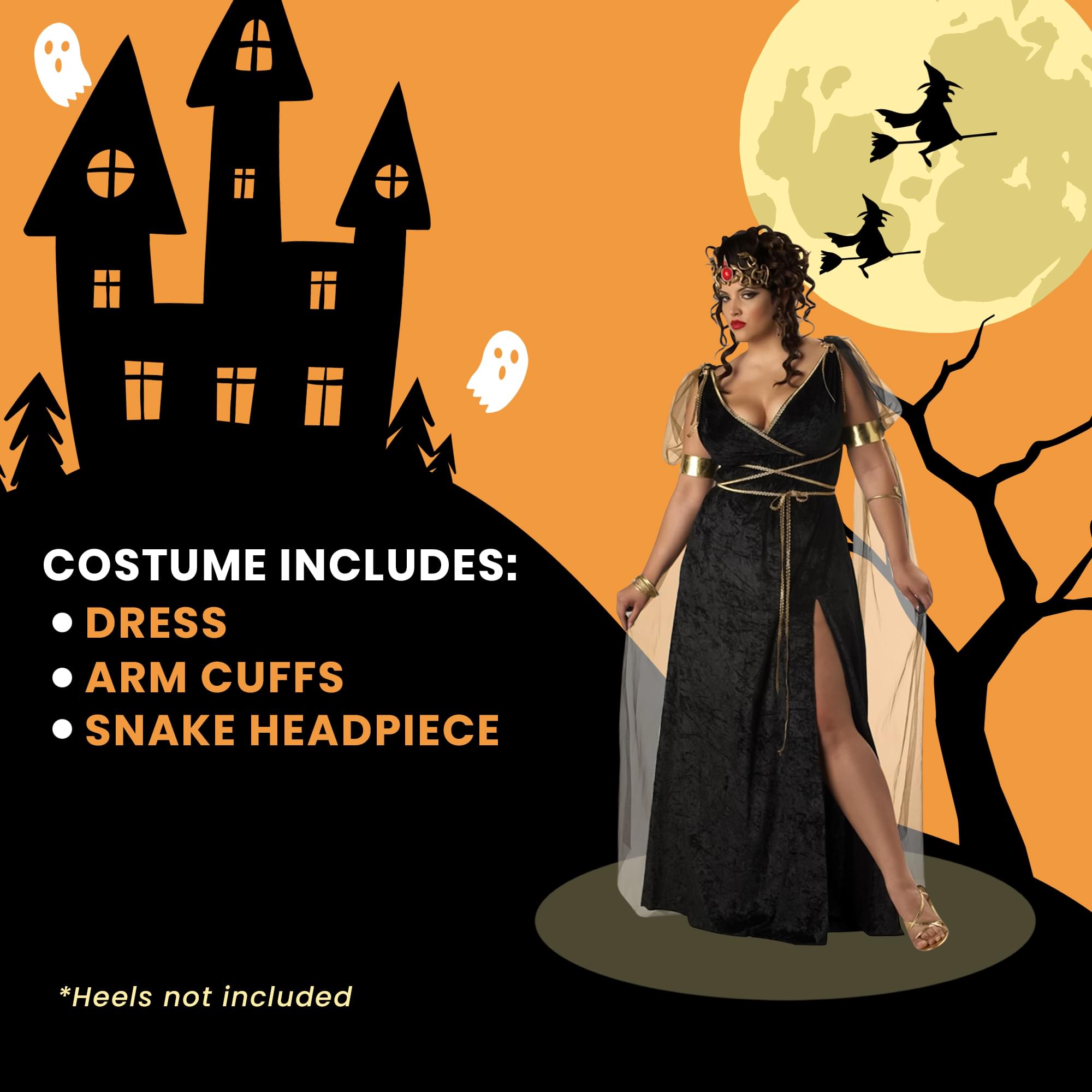 Medusa Plus Size Adult Costume