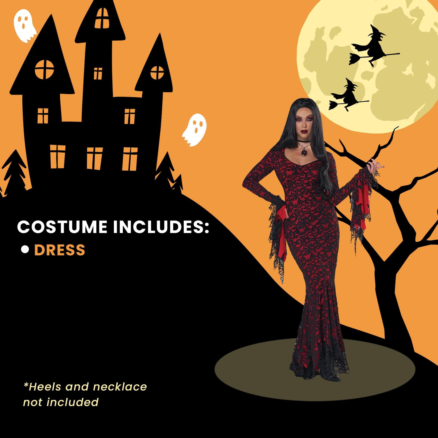 Adult Lace Vampire Dress