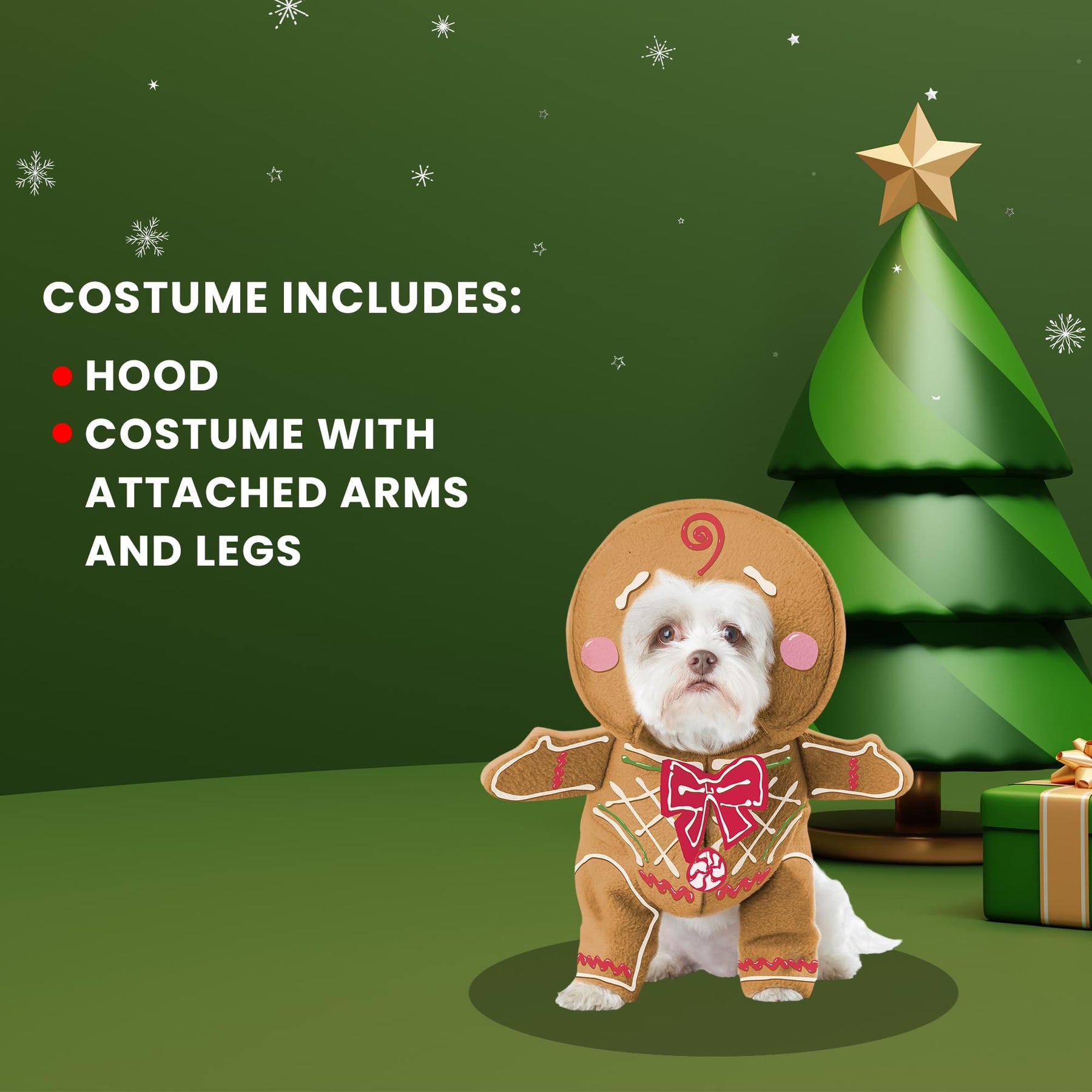 Gingerbread Pup Pet Costume