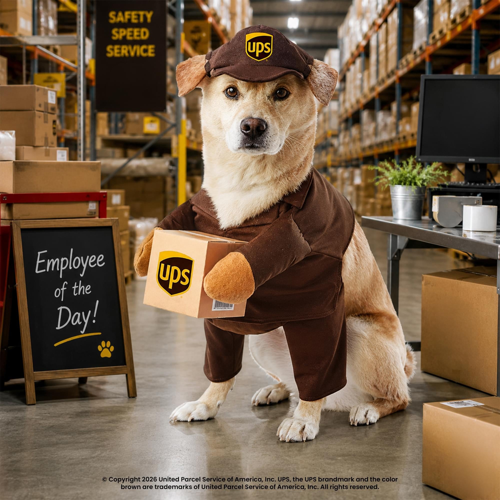 UPS Pal Dog Costume | Medium