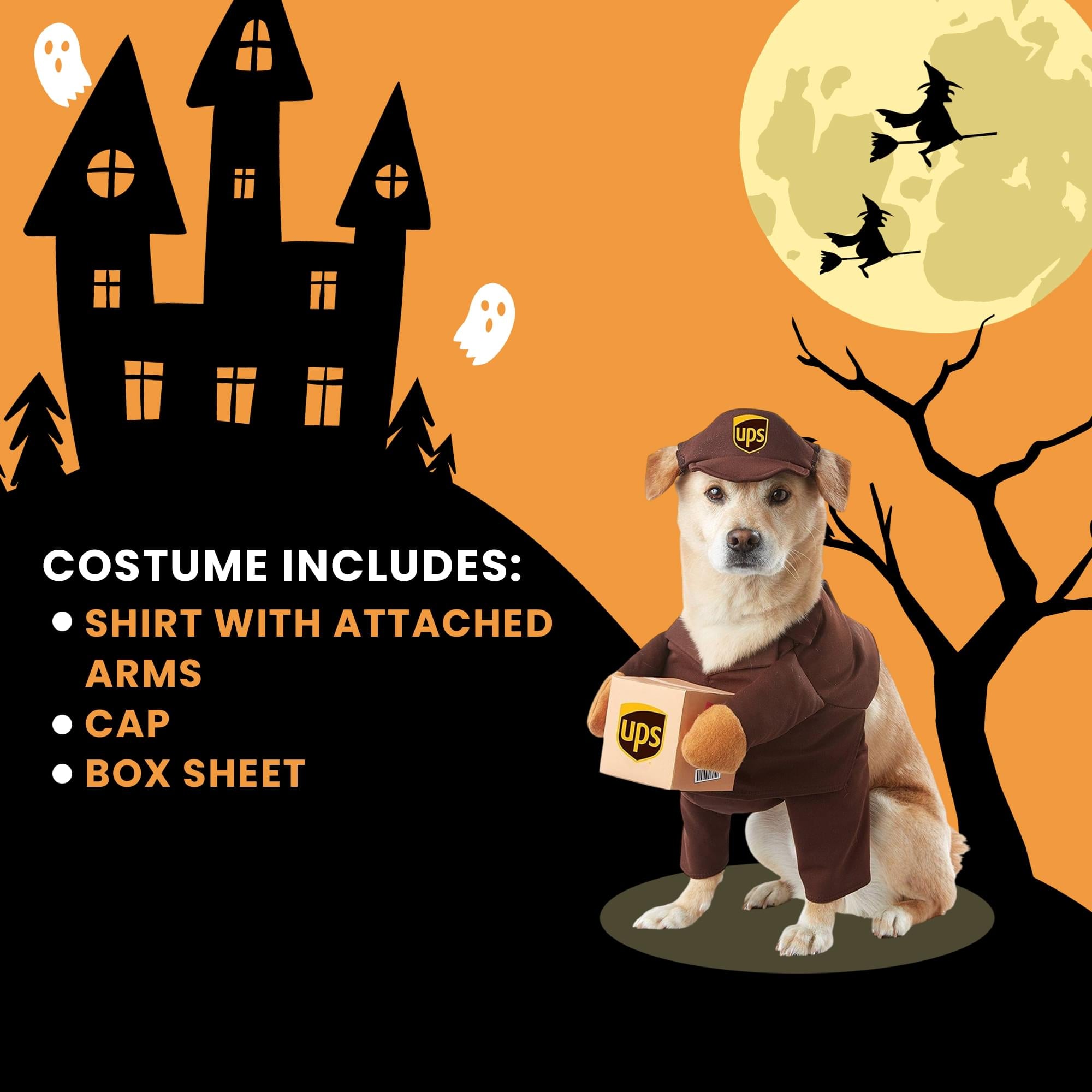 UPS Pal Dog Costume | Medium