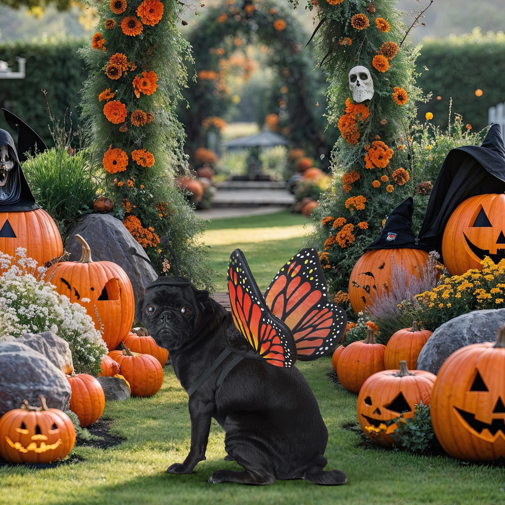 Monarch Butterfly Pet Costume | Medium