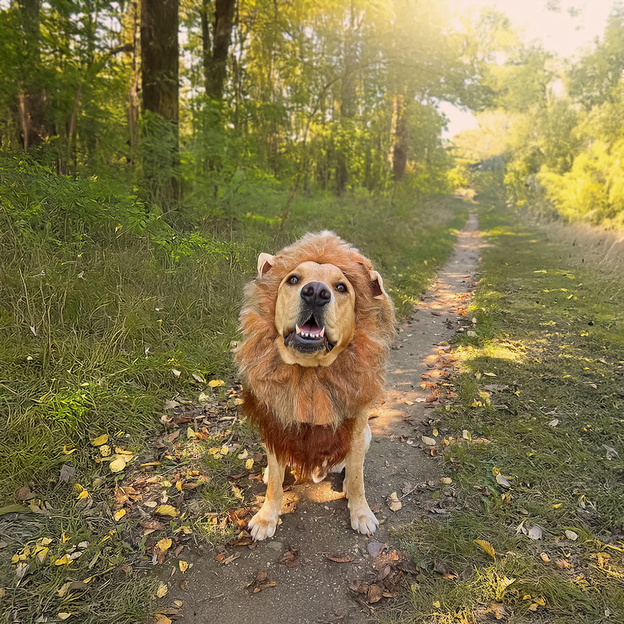 King of the Jungle Lion Dog Costume