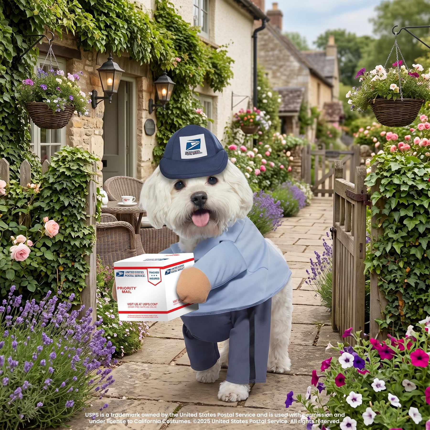 U.S. Mail Carrier Pup Dog Costume