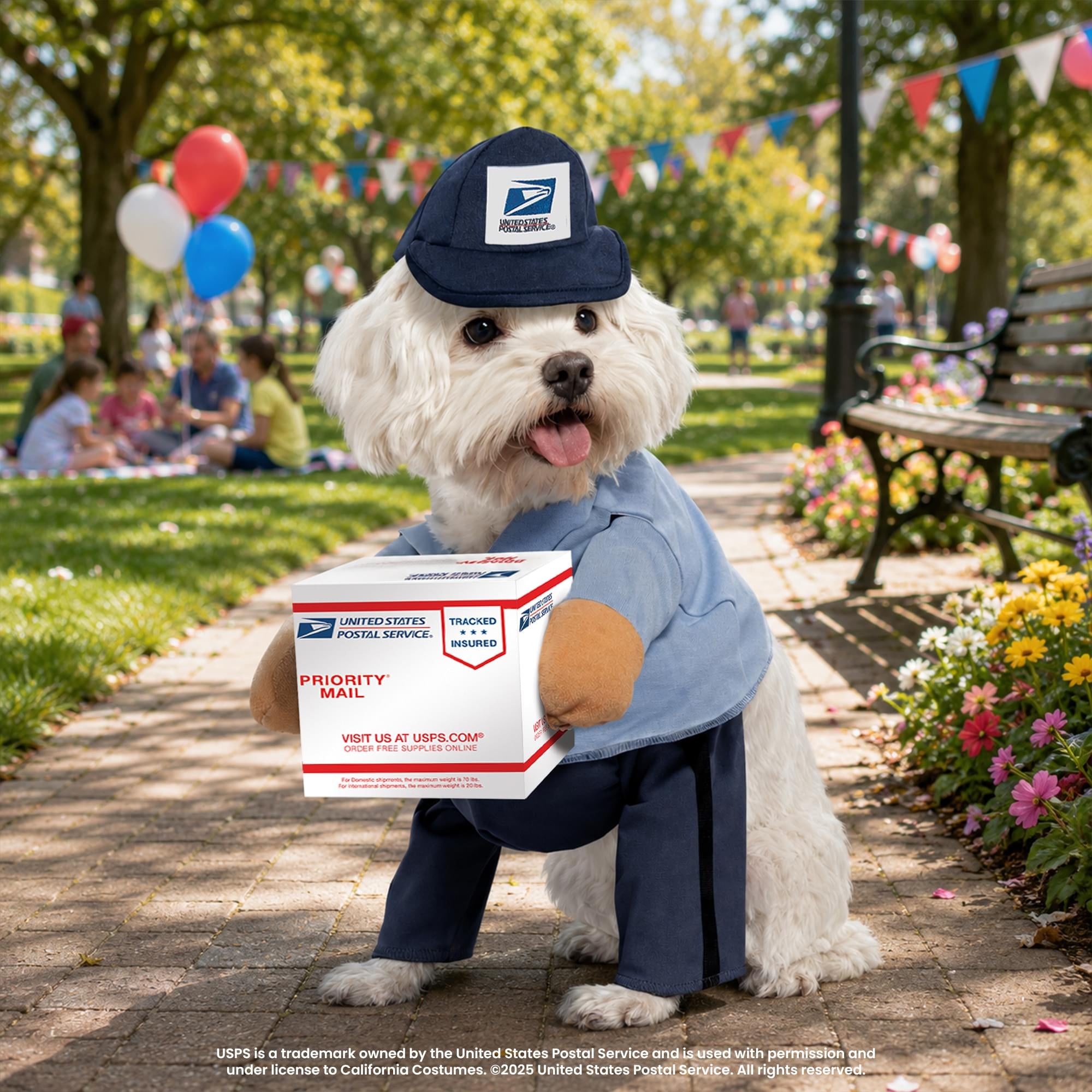 U.S. Mail Carrier Pup Dog Costume