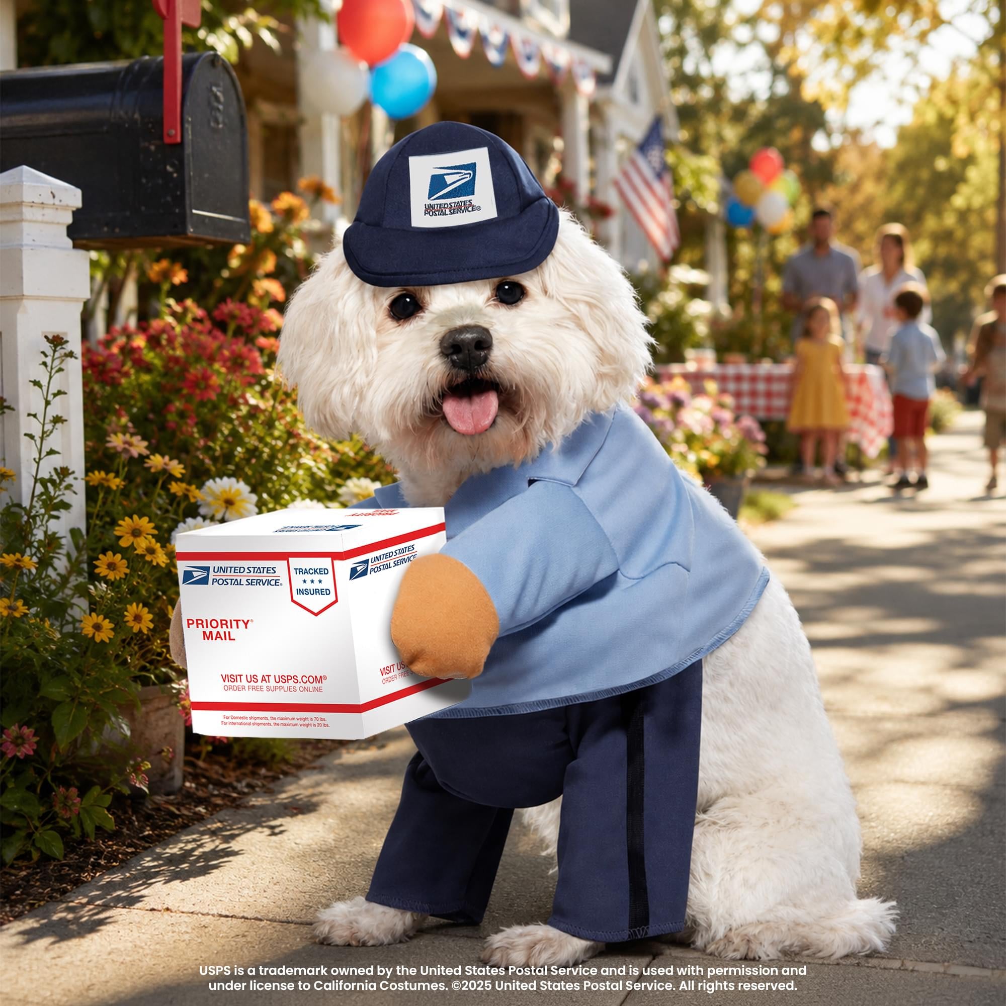 U.S. Mail Carrier Pup Dog Costume