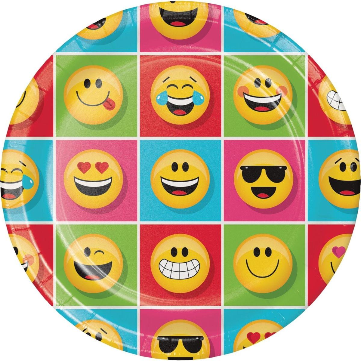 Show Your Emojions 8.75" Paper Dinner Plates: 8 Count