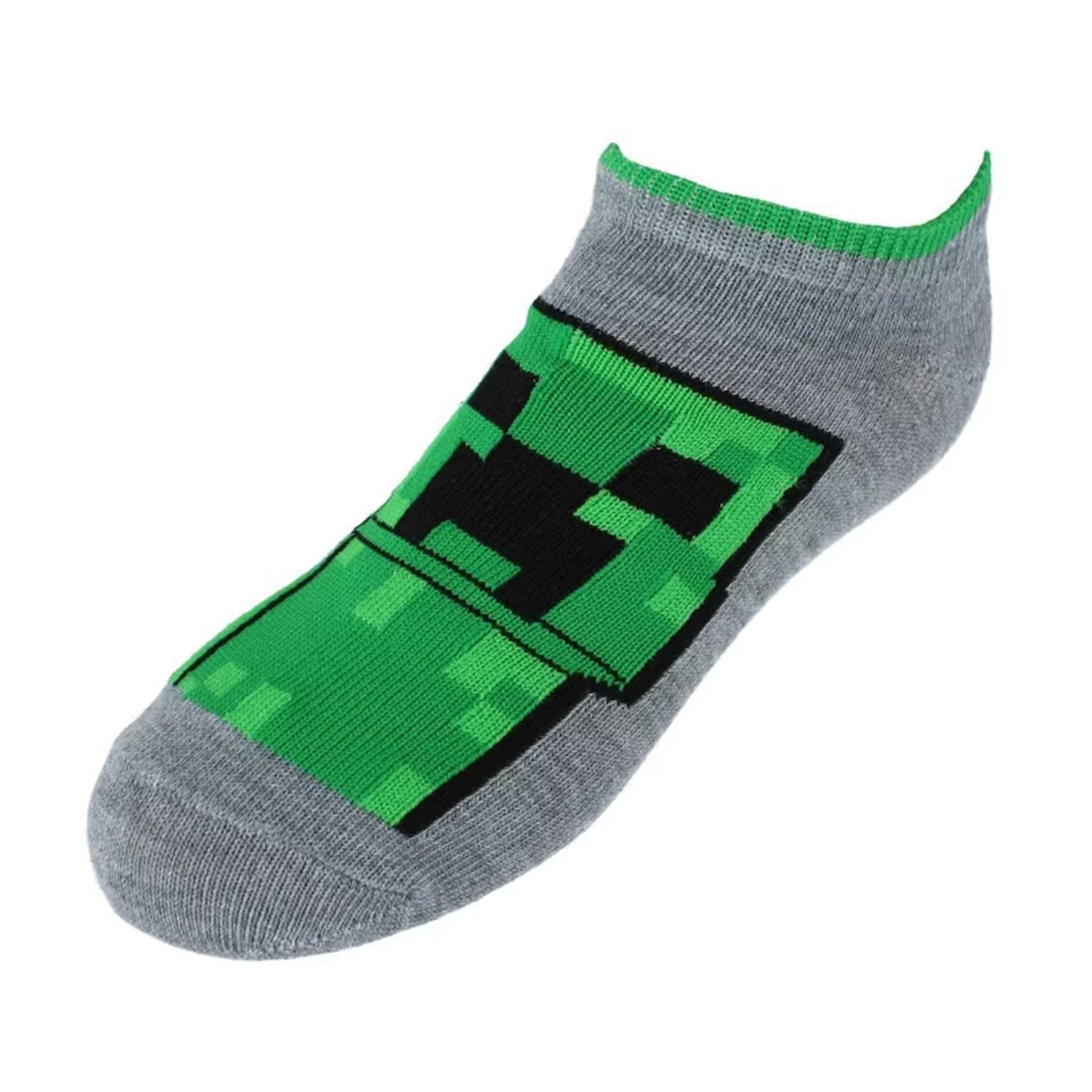 Minecraft No Show Socks 6-Pack | Size Large (3-9)