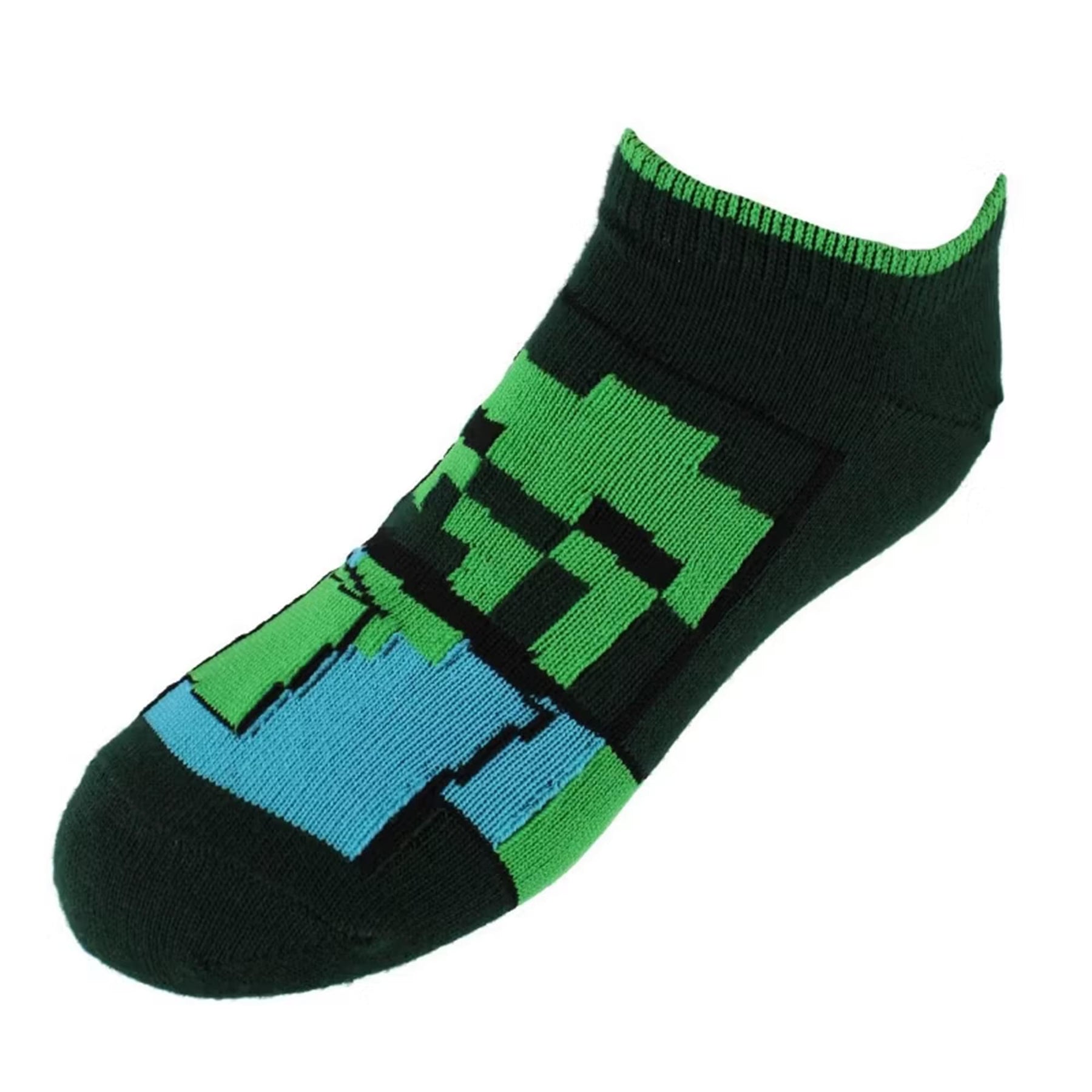 Minecraft No Show Socks 6-Pack | Size Large (3-9)