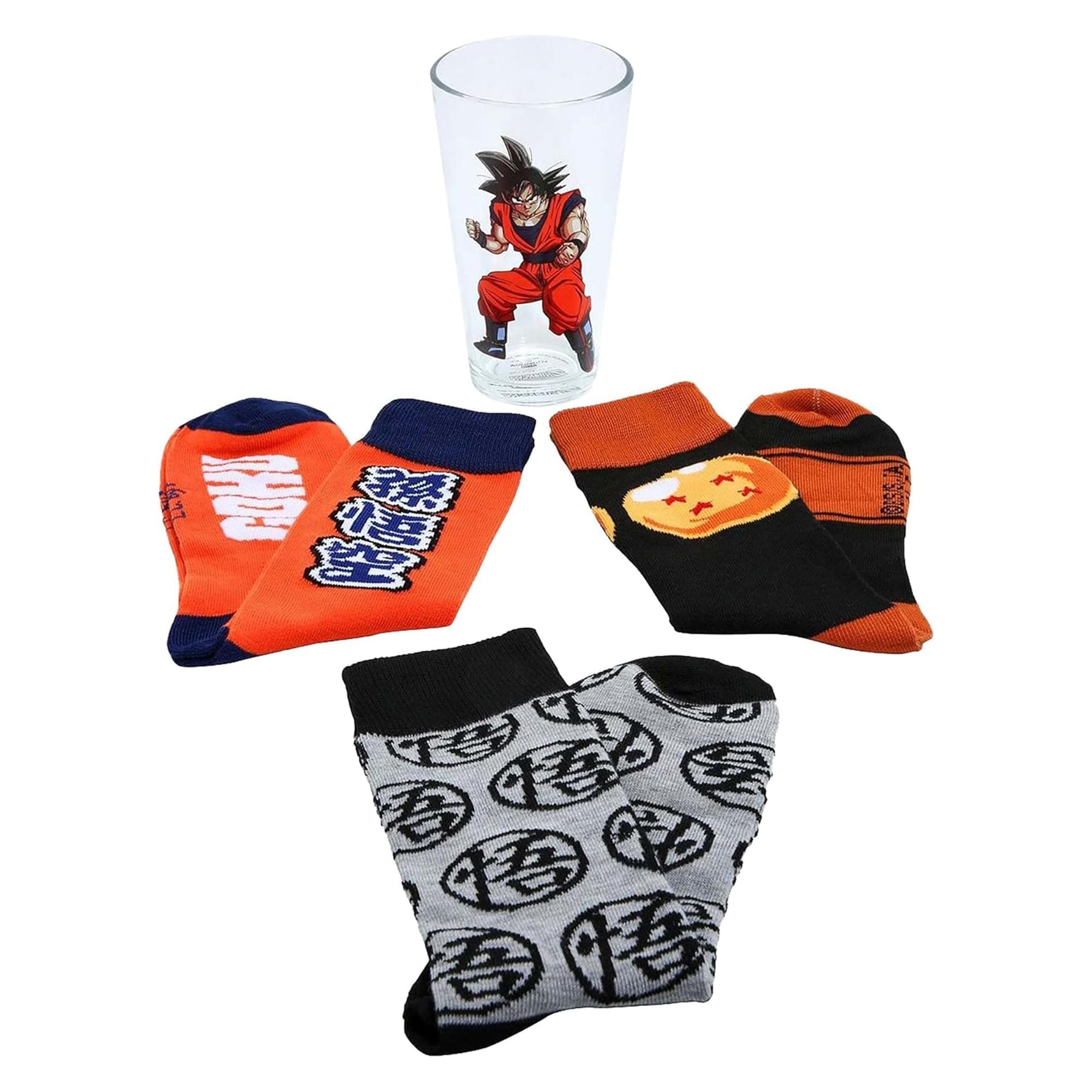 Dragon Ball Z Pint Glass and Sock Bundle