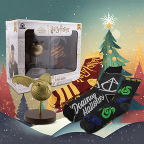 Harry Potter Vinyl Golden Snitch Figure and Sock Bundle