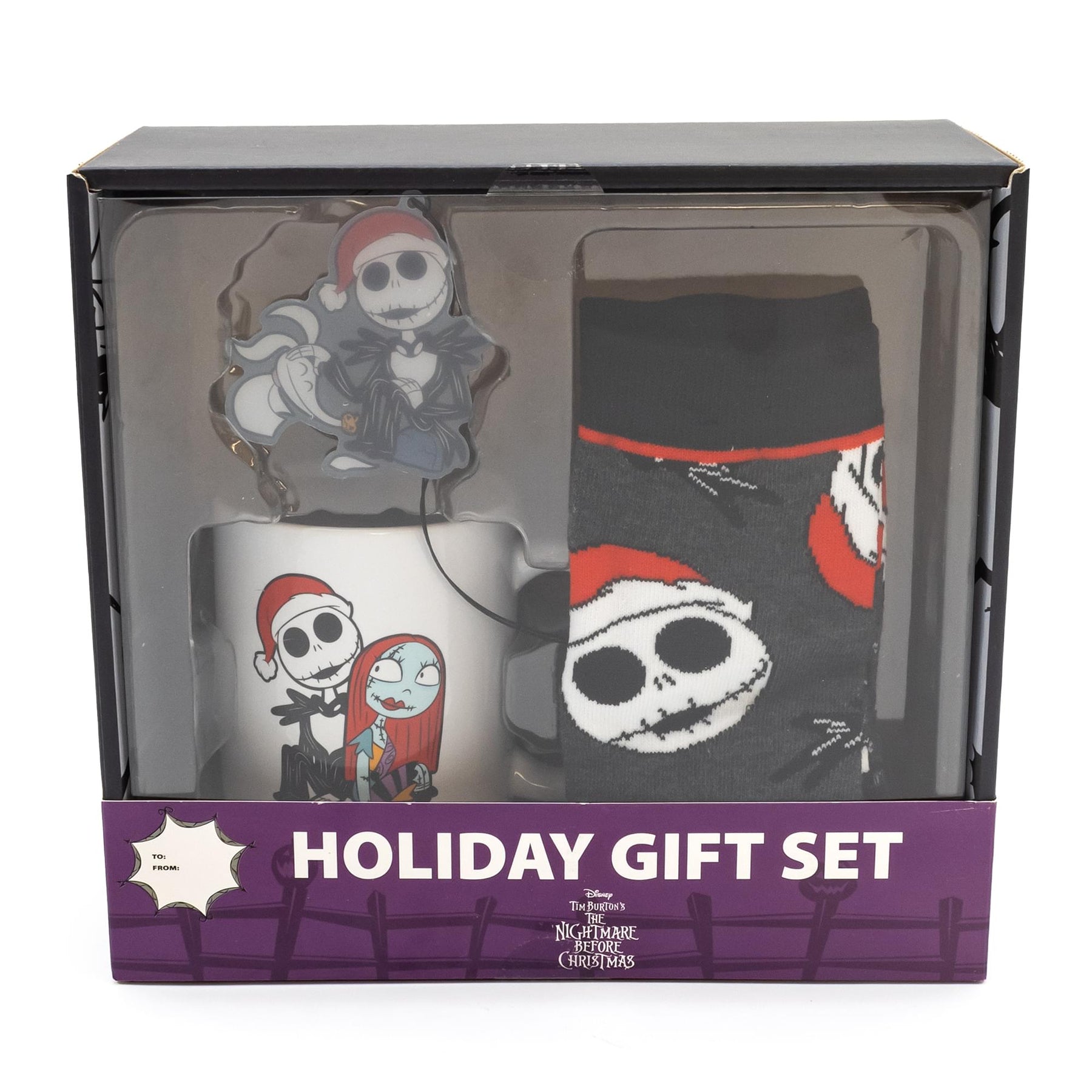 Nightmare Before Christmas Mug, Socks, and Ornament Bundle