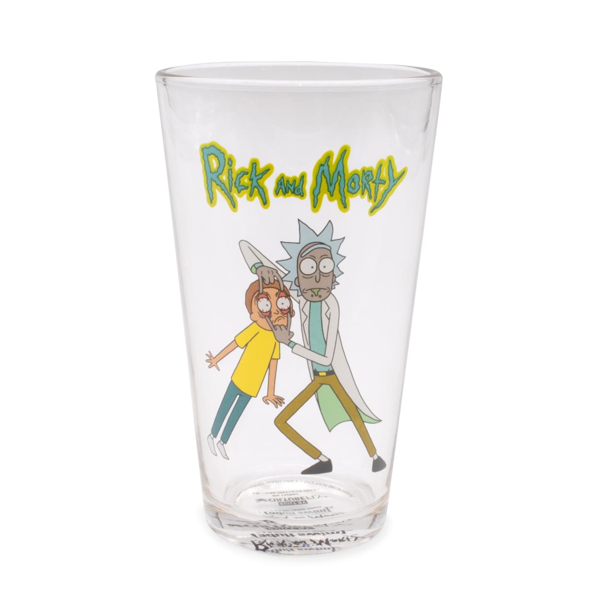 Rick and Morty Pint Glass and Sock Bundle