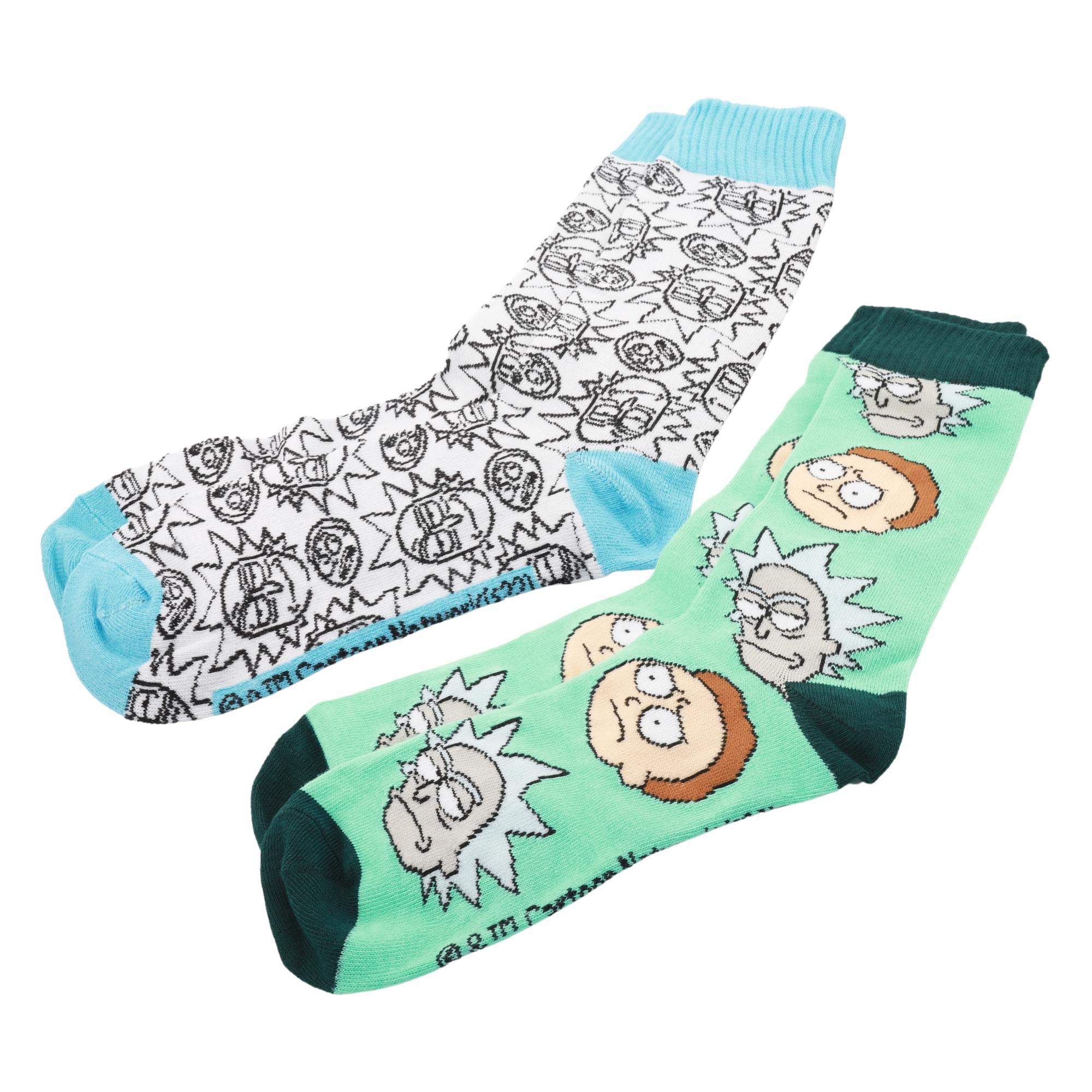 Rick and Morty Enamel Pin and Sock Bundle