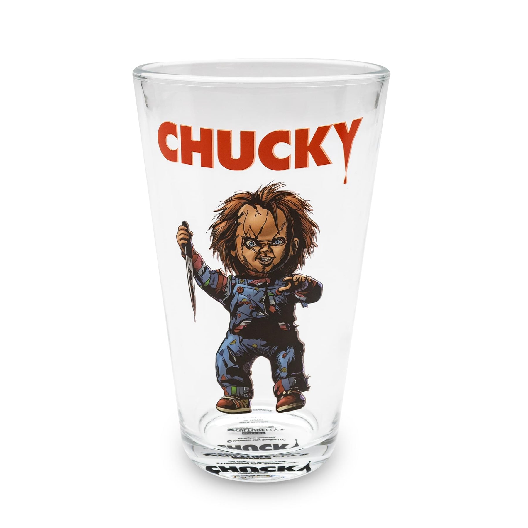 Child's Play Chucky Pint Glass and Sock Bundle