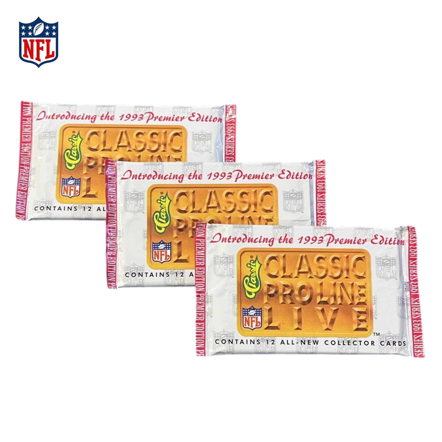 NFL 1993 Classic Pro Line Live Factory Sealed Football Box | 36 Packs