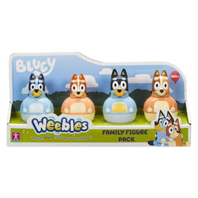 Weebles Wobble Bluey Family Figure Four Pack