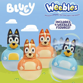 Weebles Wobble Bluey Family Figure Four Pack