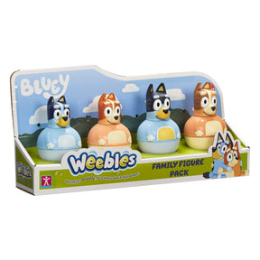 Weebles Wobble Bluey Family Figure Four Pack