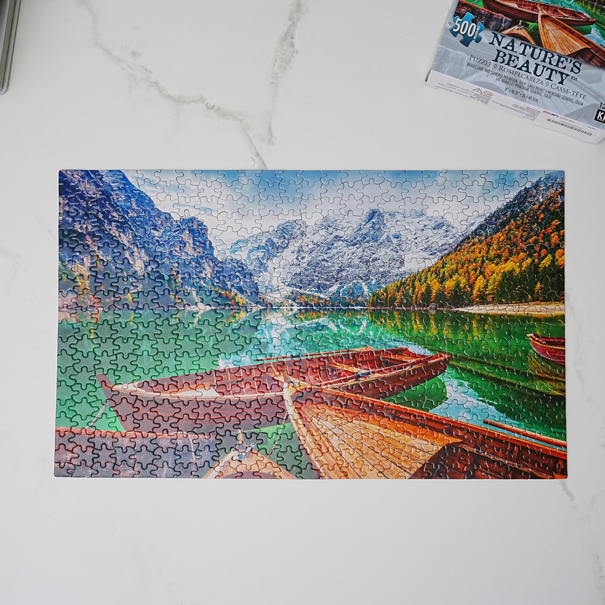 Boats 500 Piece Natures Beauty Jigsaw Puzzle