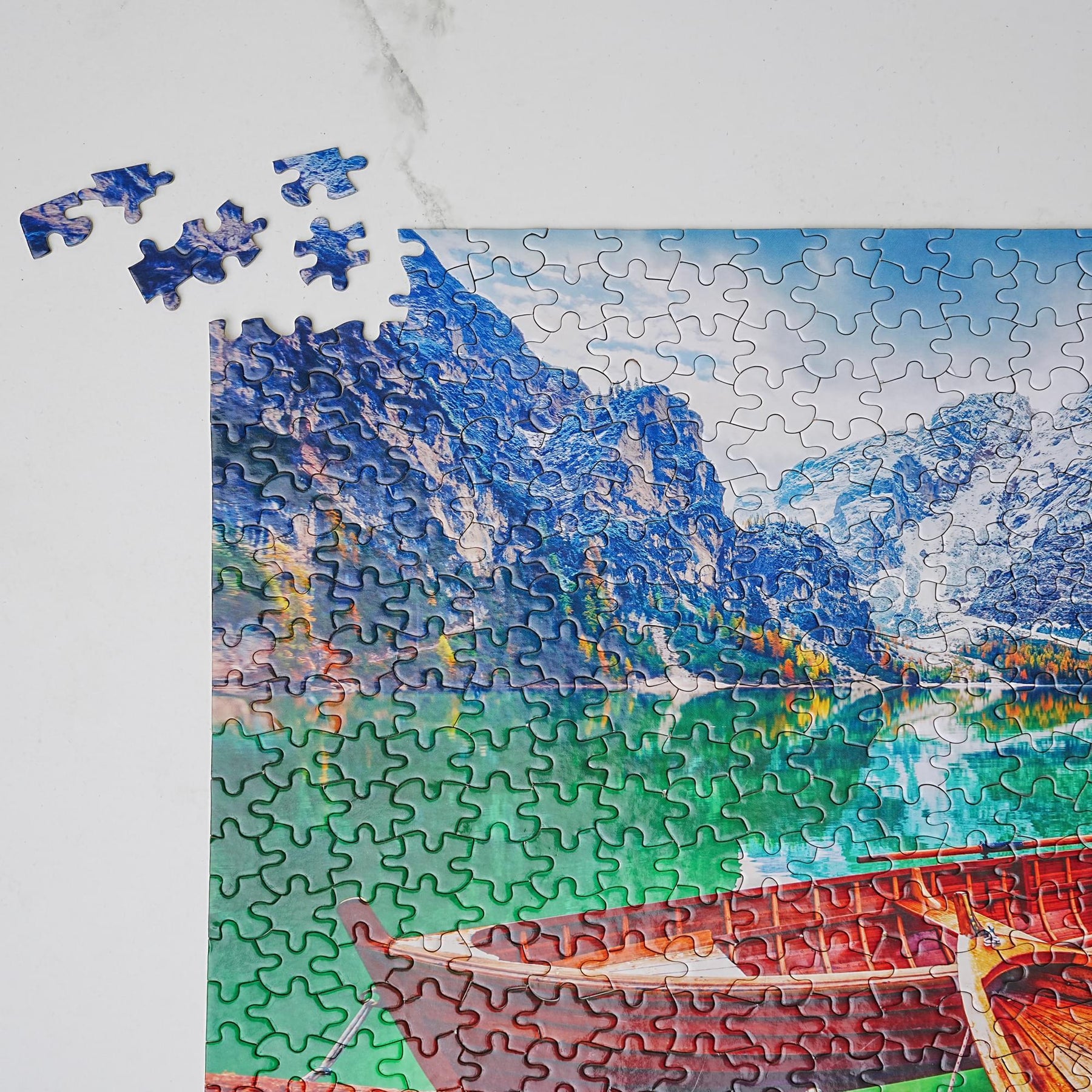 Boats 500 Piece Natures Beauty Jigsaw Puzzle