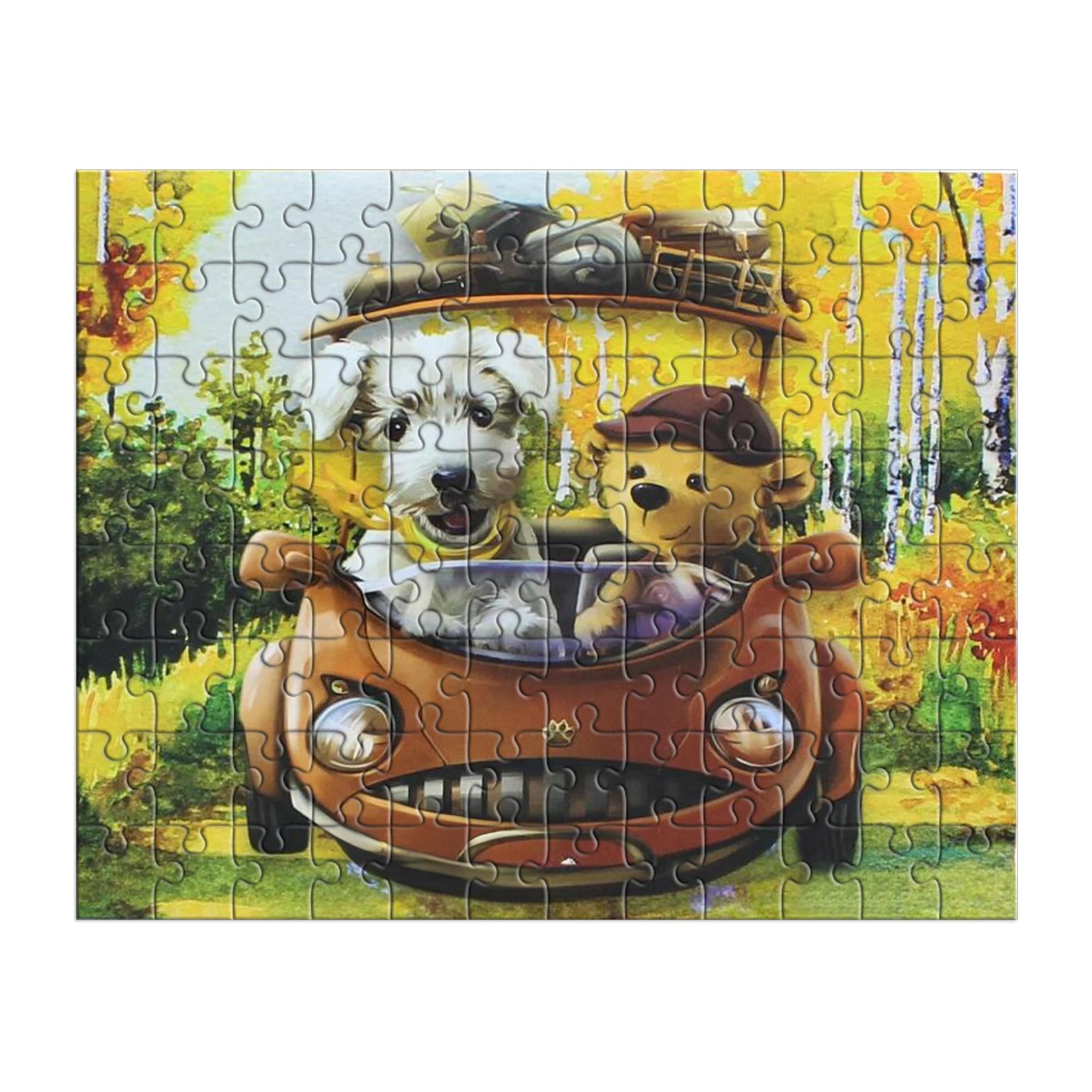 Dog and Teddybear 100 Piece Juvenile Collection Jigsaw Puzzle