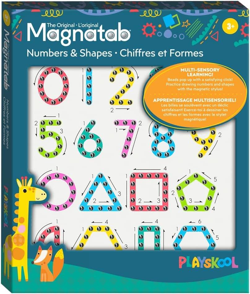 Magnatab Playskool Numbers and Shapes | Learning and Sensory Drawing Tool