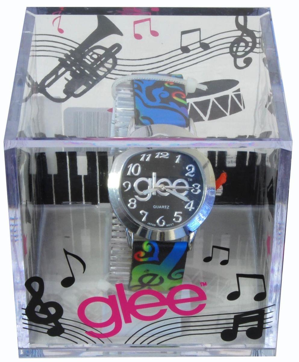 Glee Watch Black Face With Multi Band