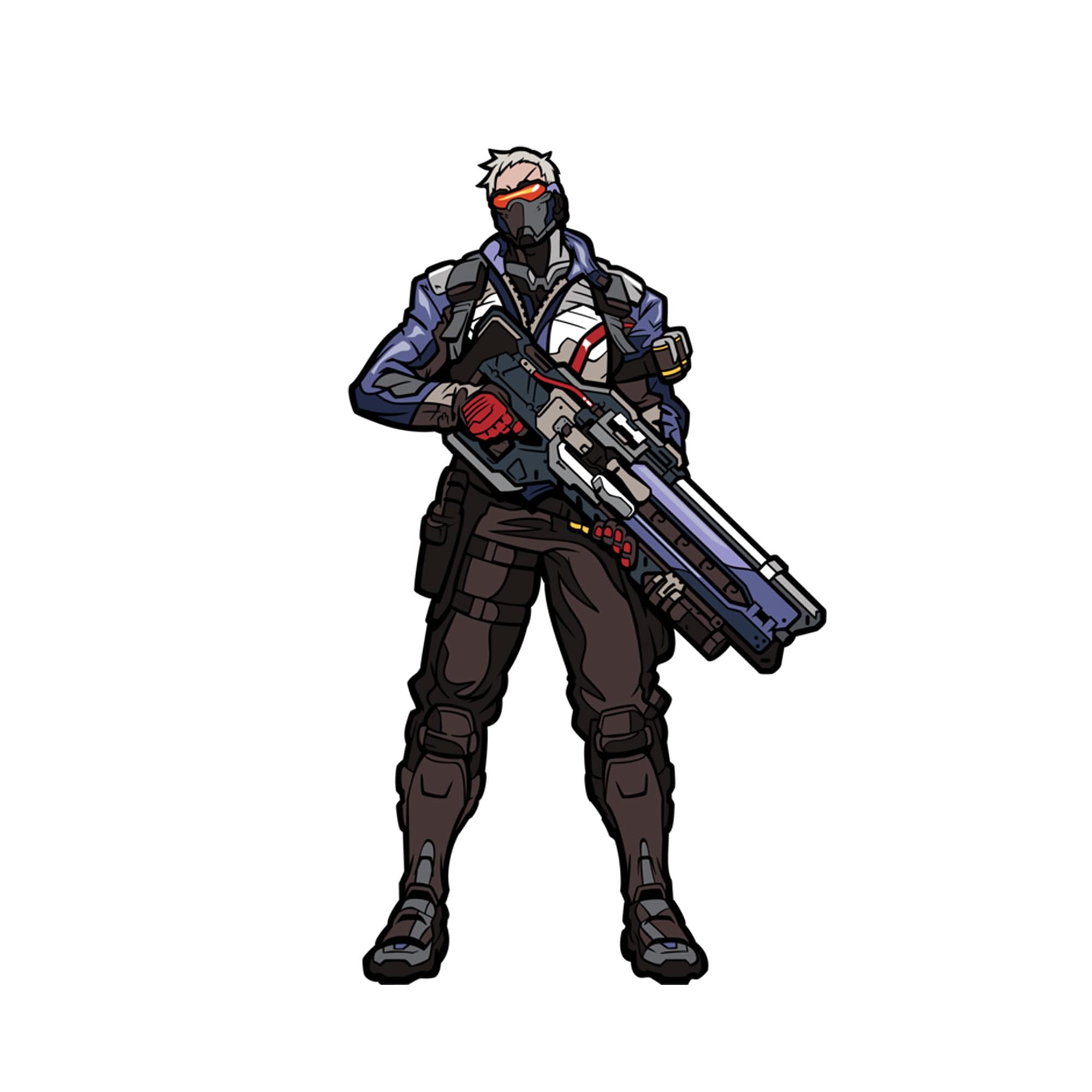 Overwatch 3-Inch Collectible Enamel FiGPiN Wave 1 - Soldier 76