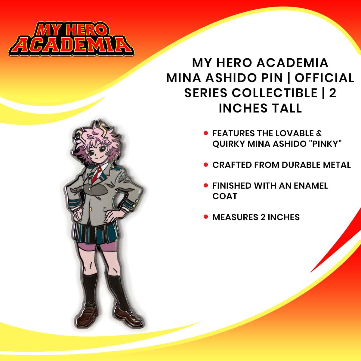 My Hero Academia Figpin Mina Ashido Pin | Official Series Collectible | 2 Inches Tall