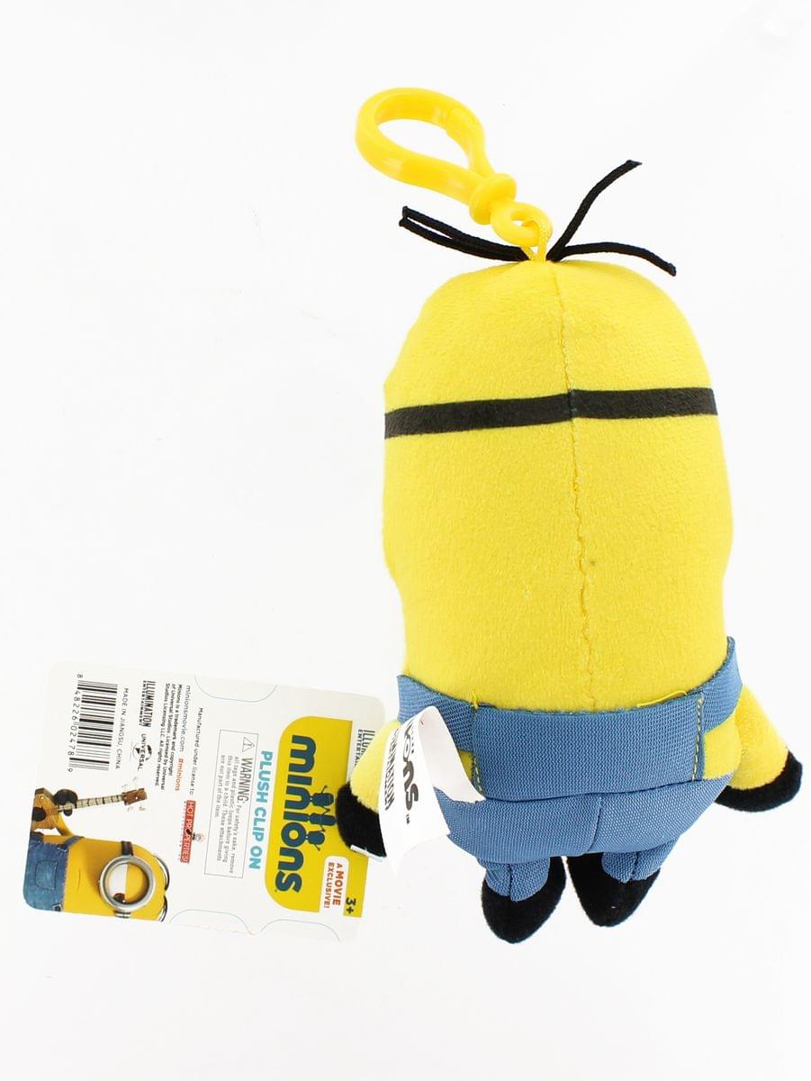 Minion Movie Tall Standard Minion (2 Eyes) Clip-On 5" Plush