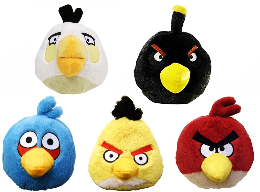 Angry Birds 8" Plush Assortment: Set of 5 Birds