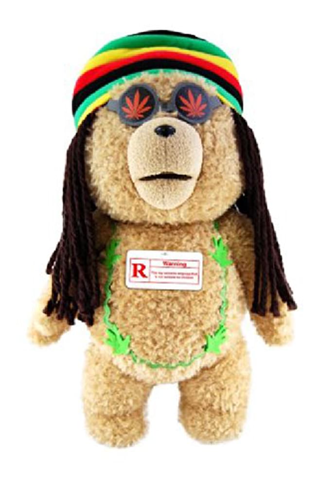 Ted 16" Talking Plush With Moving Mouth: Rasta Ted (Rated R)