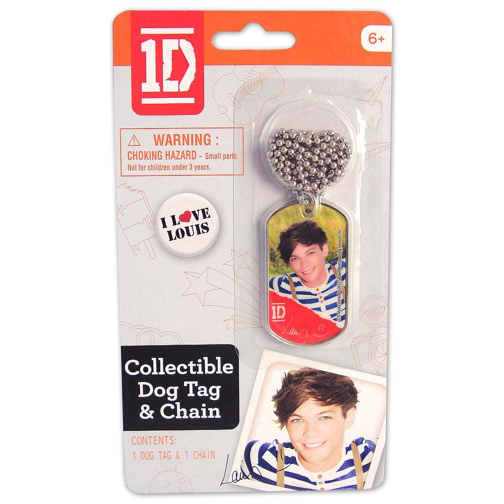 1D One Direction Collectible Dog Tag Necklace: Louis
