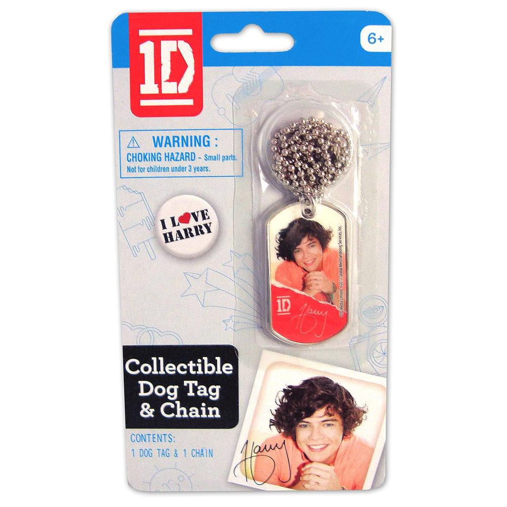 1D One Direction Collectible Dog Tag Necklace: Harry