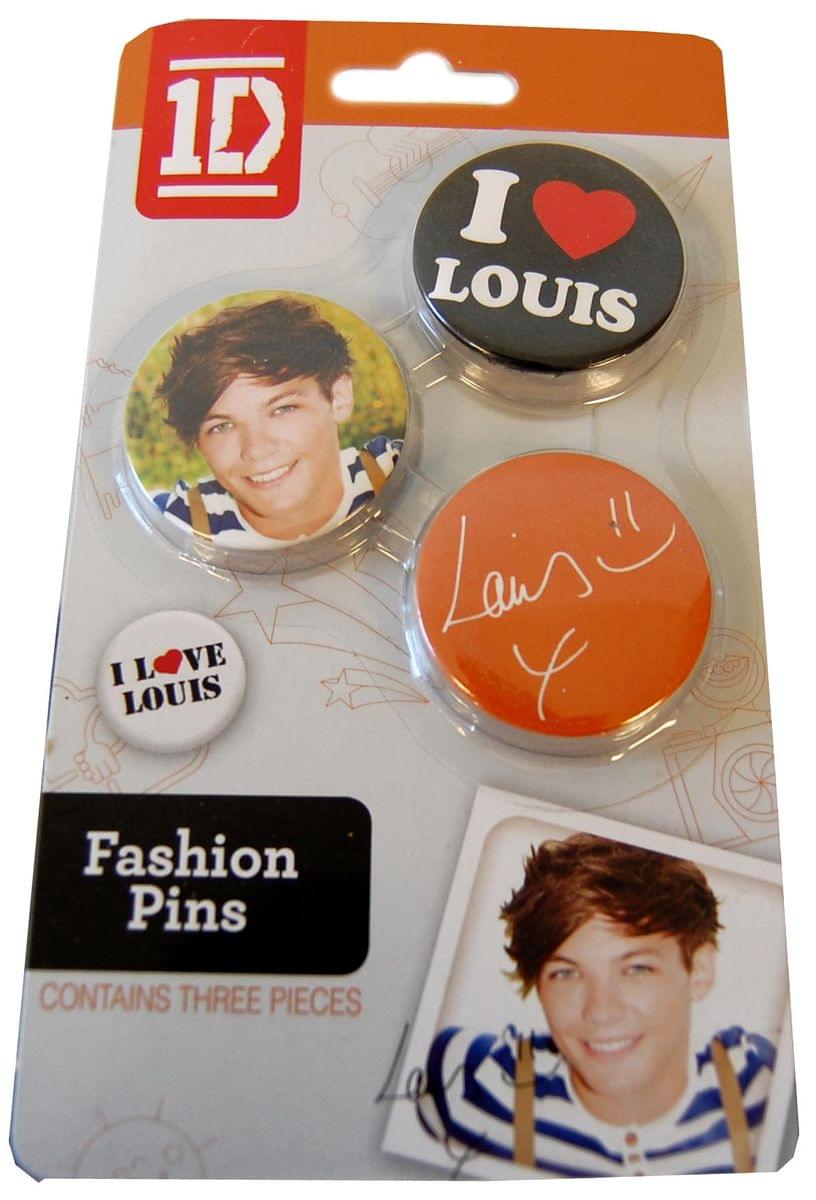 1D One Direction Fashion Pins Louis