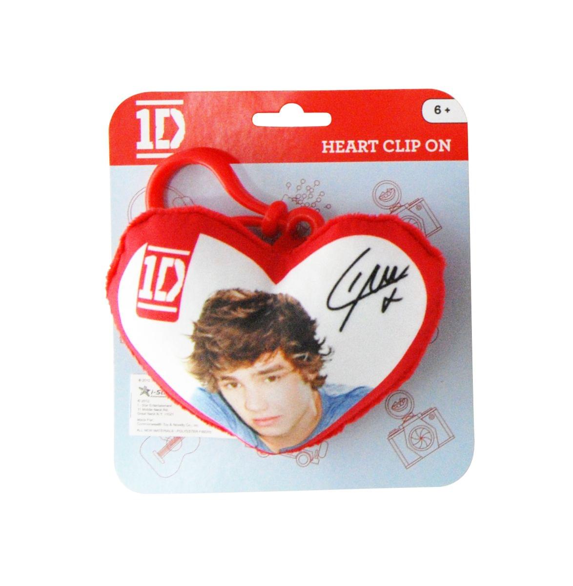 1D One Direction Plush Heart Clip-On: Liam