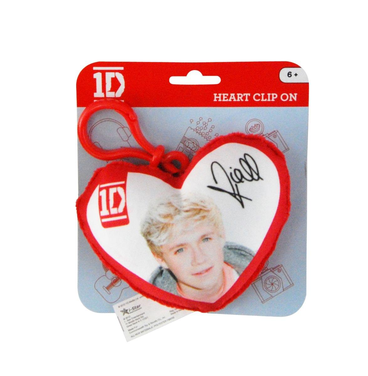 1D One Direction Plush Heart Clip-On: Niall