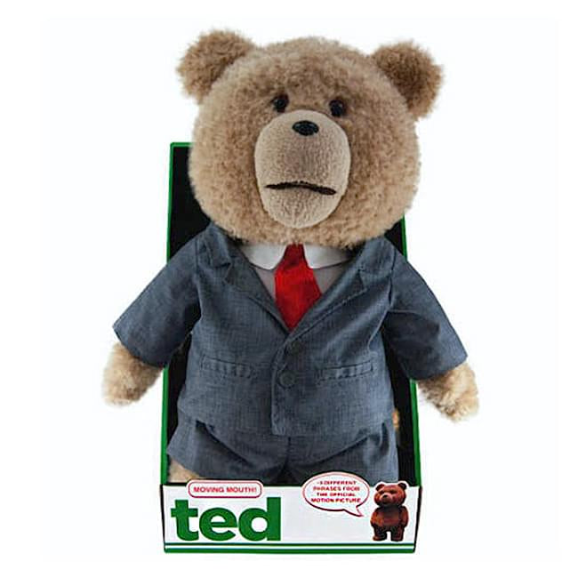 Ted 16" Plush With Sound And Moving Mouth In Suit Outfit