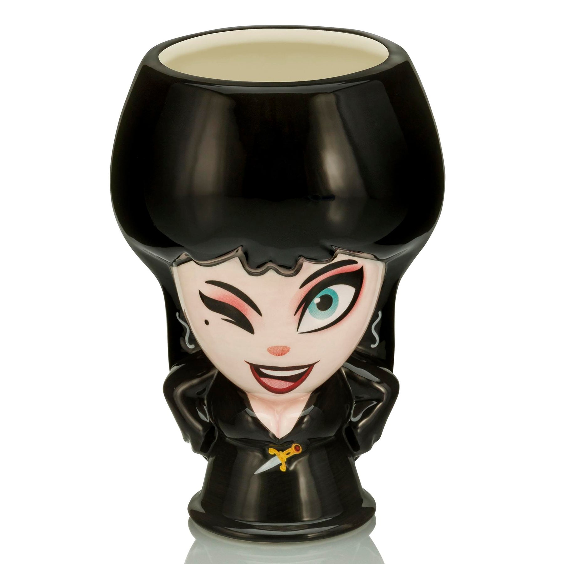 Cupful of Cute Mistress of the Dark Elvira Ceramic Mug | Holds 18 Ounces