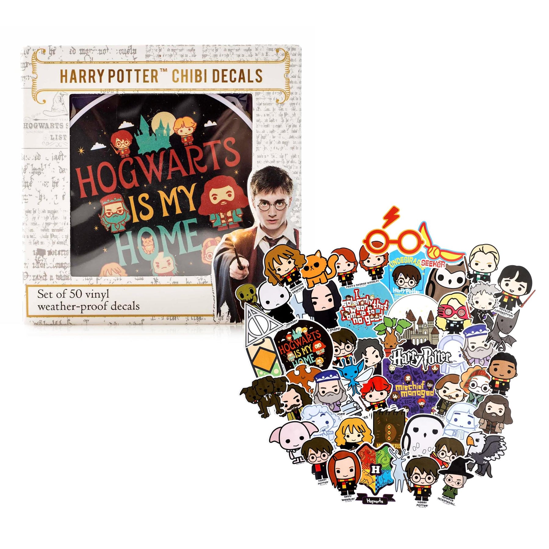 Harry Potter Chibi Vinyl Decal 50-Pack