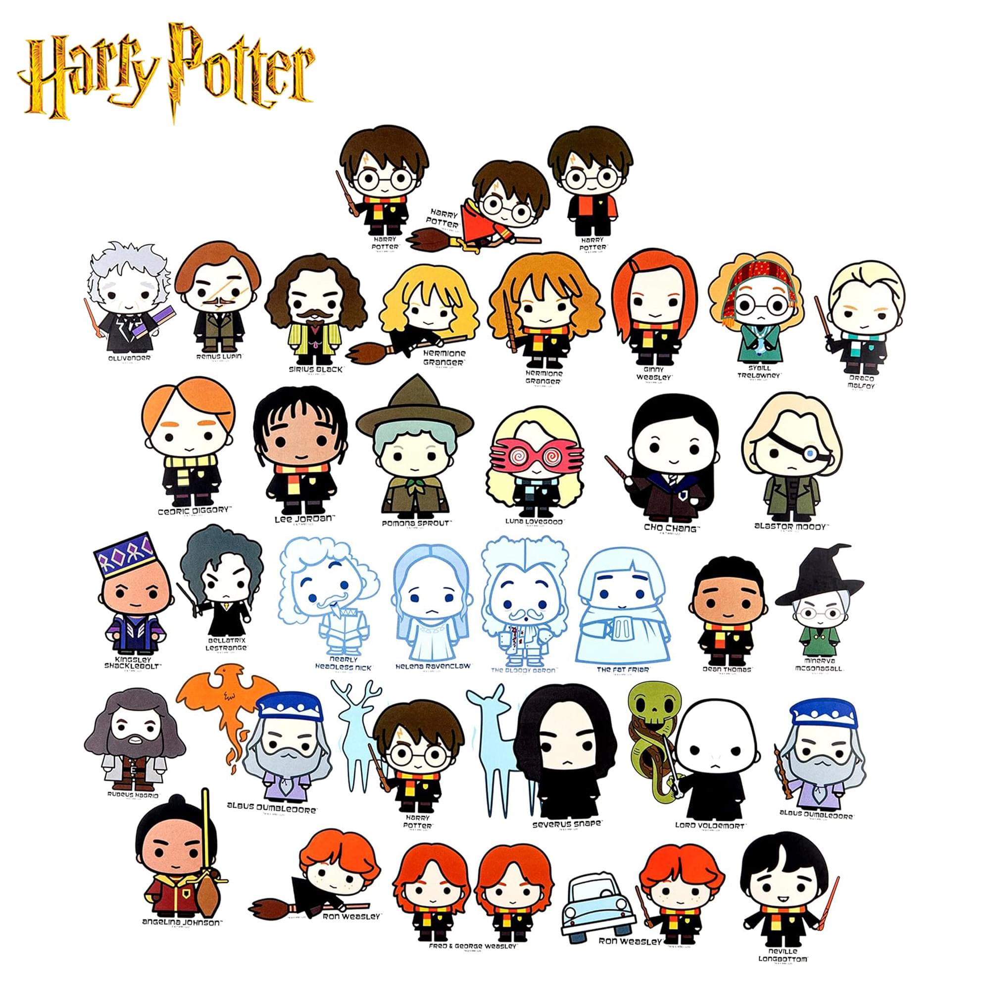 Harry Potter Chibi Vinyl Decal 50-Pack