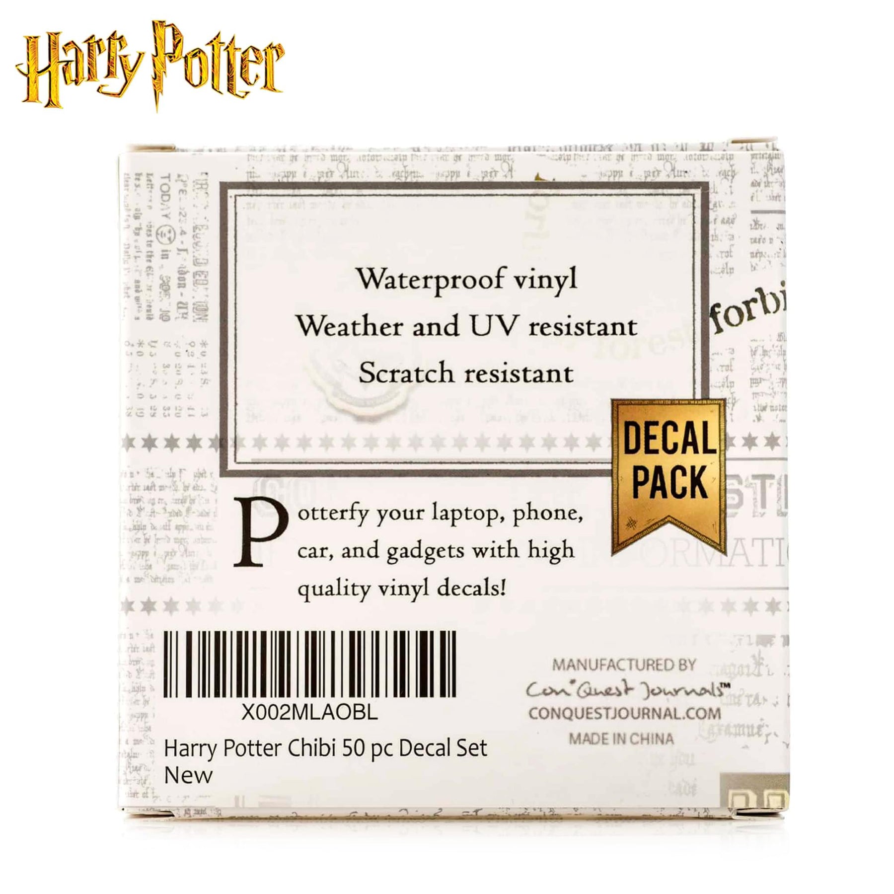 Harry Potter Chibi Vinyl Decal 50-Pack