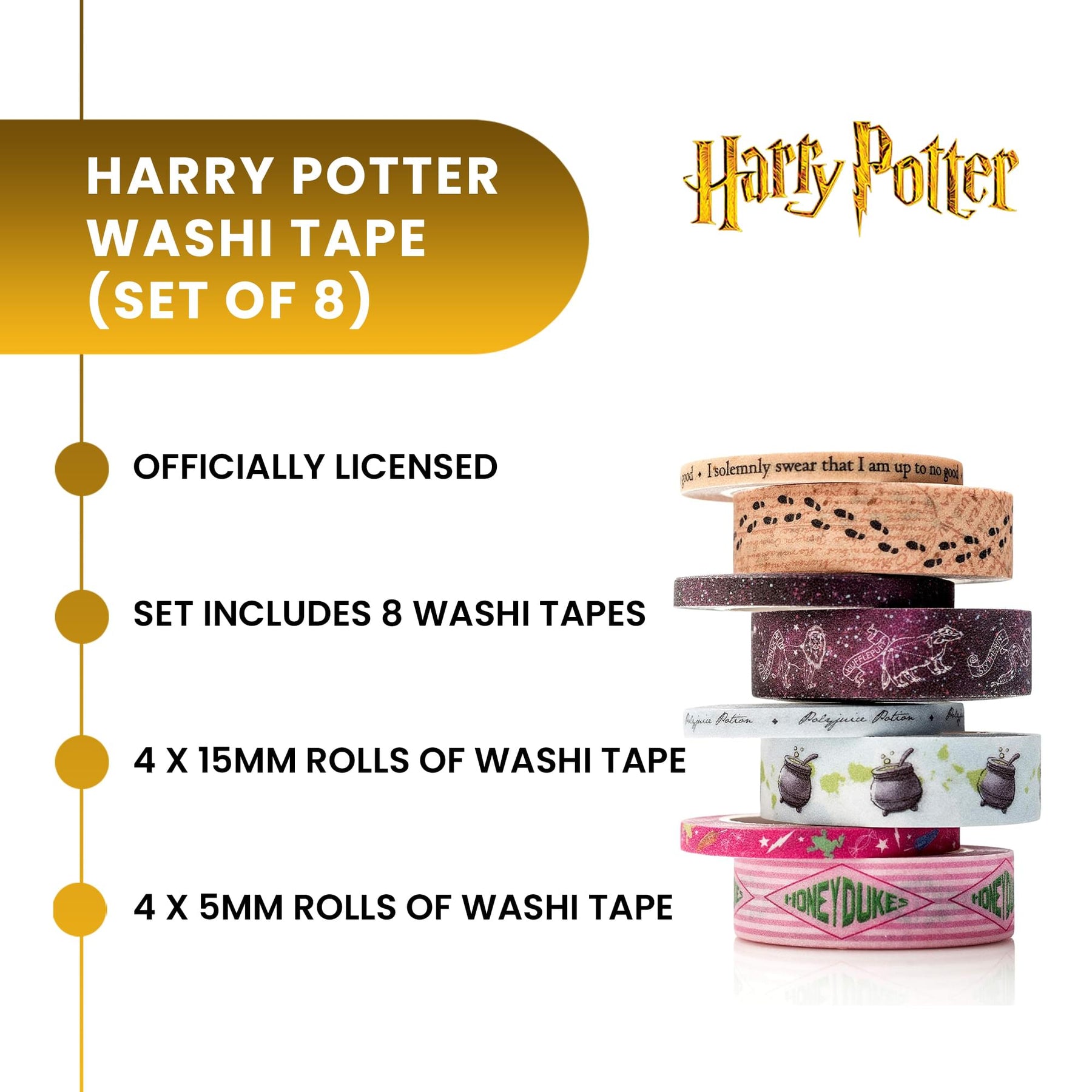 Harry Potter Washi Tape | Set Of 8