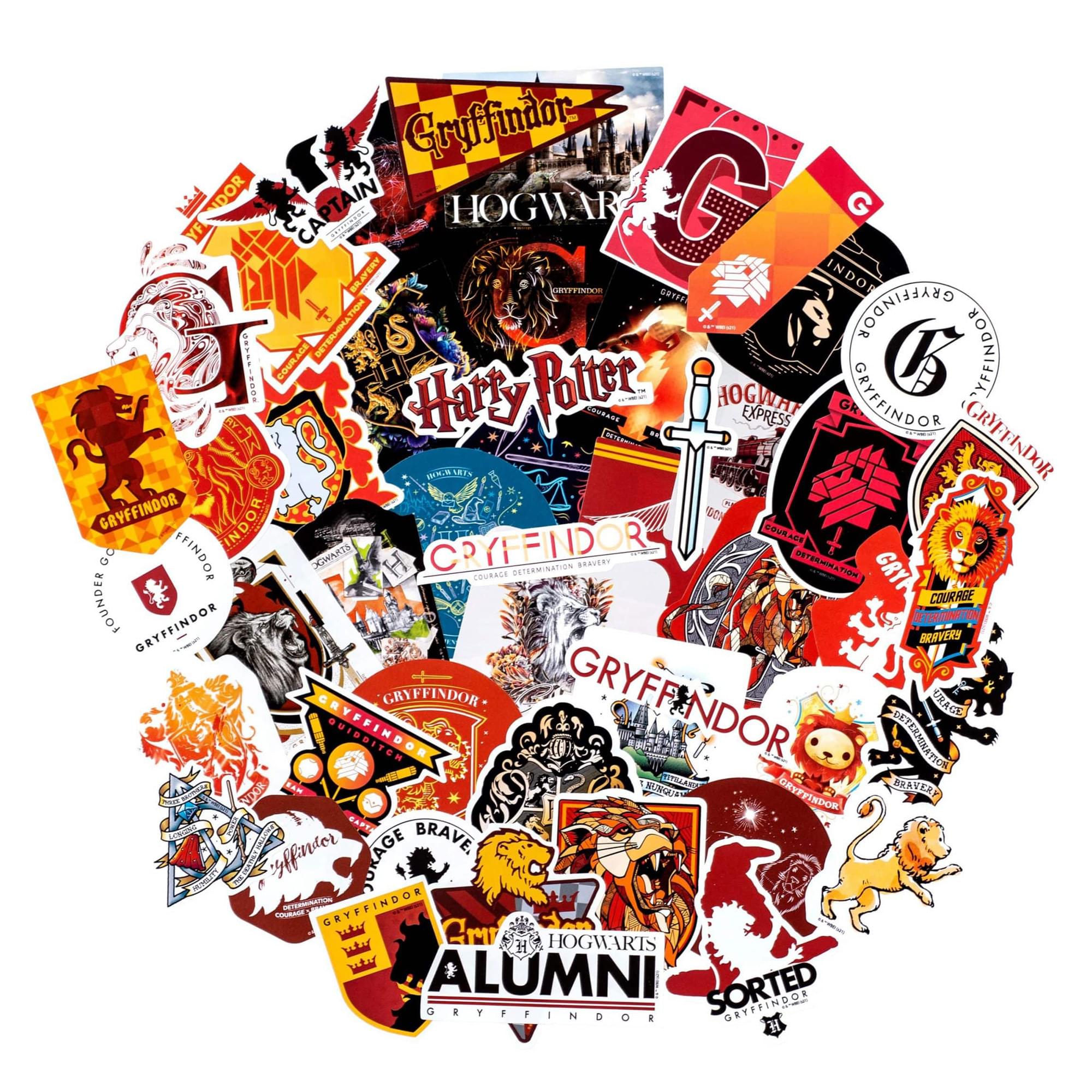 Harry Potter House Gryffindor Vinyl Decal 50-Pack