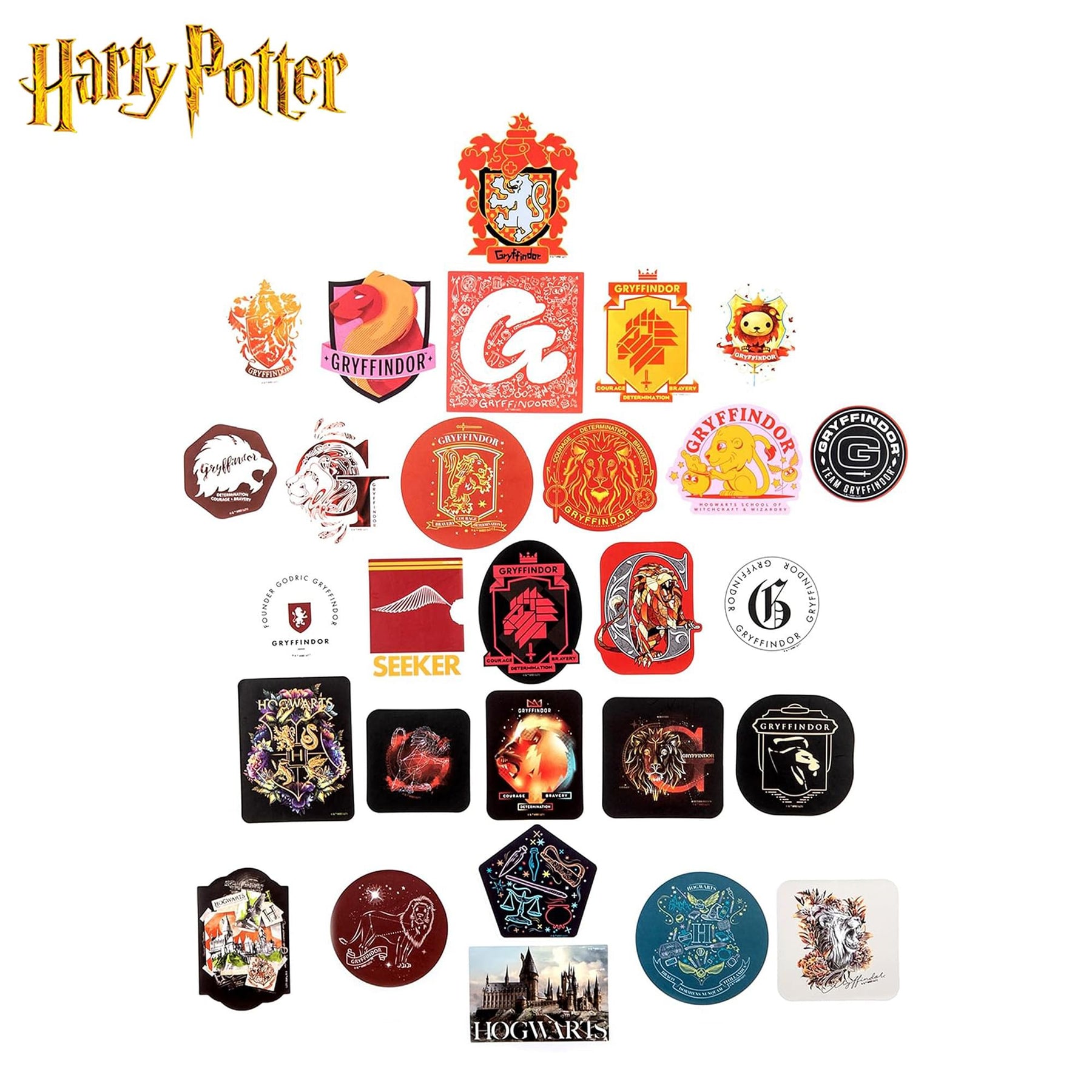 Harry Potter House Gryffindor Vinyl Decal 50-Pack