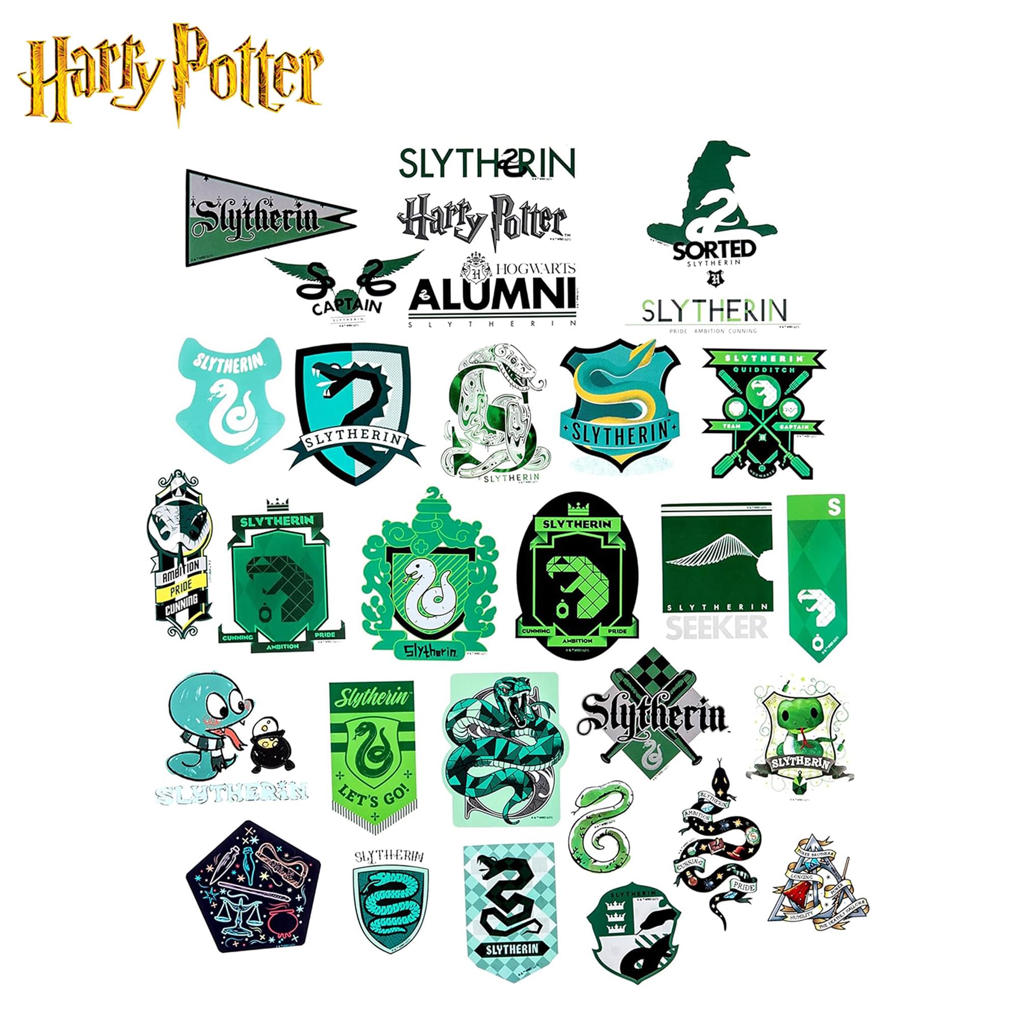 Harry Potter House Slytherin Vinyl Decal 60-Pack